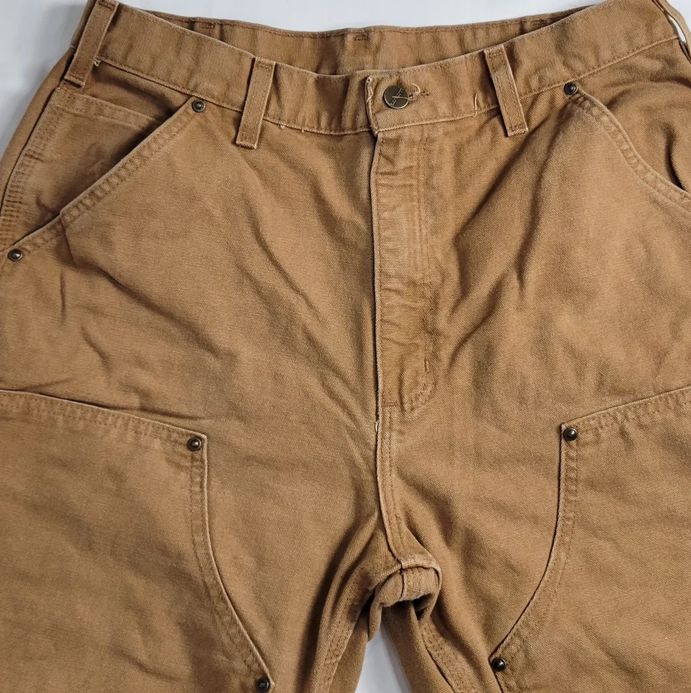 Carhartt Men's Tan Work Pants Size 34X32 - Picture 9 of 13